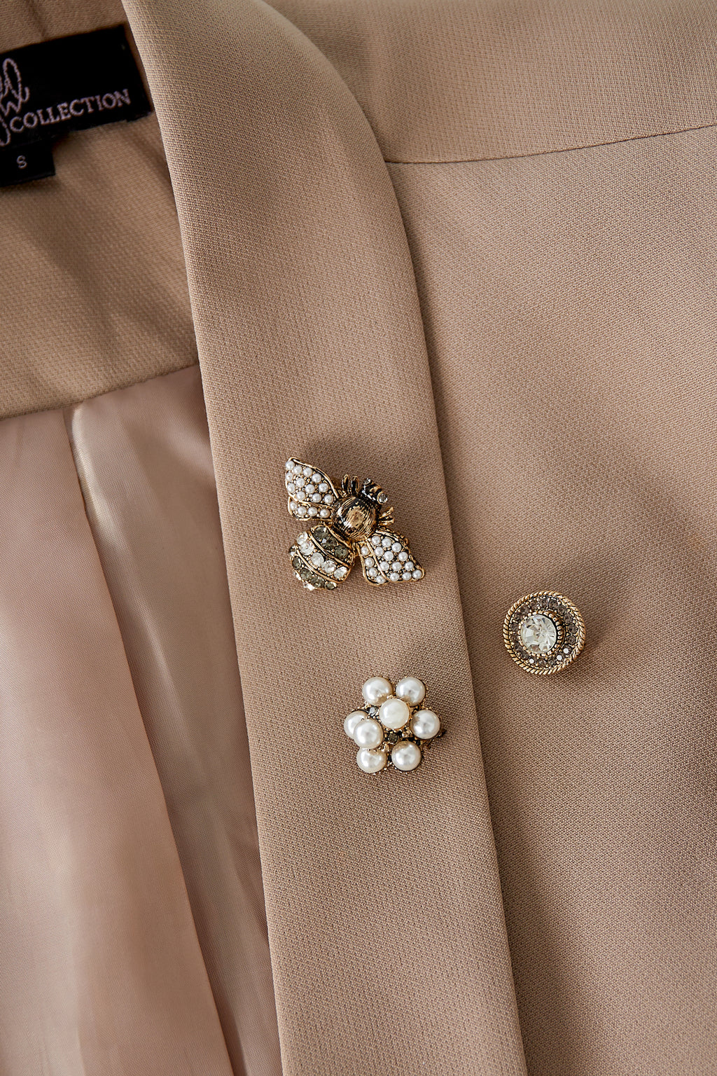 brooches trio busy bee