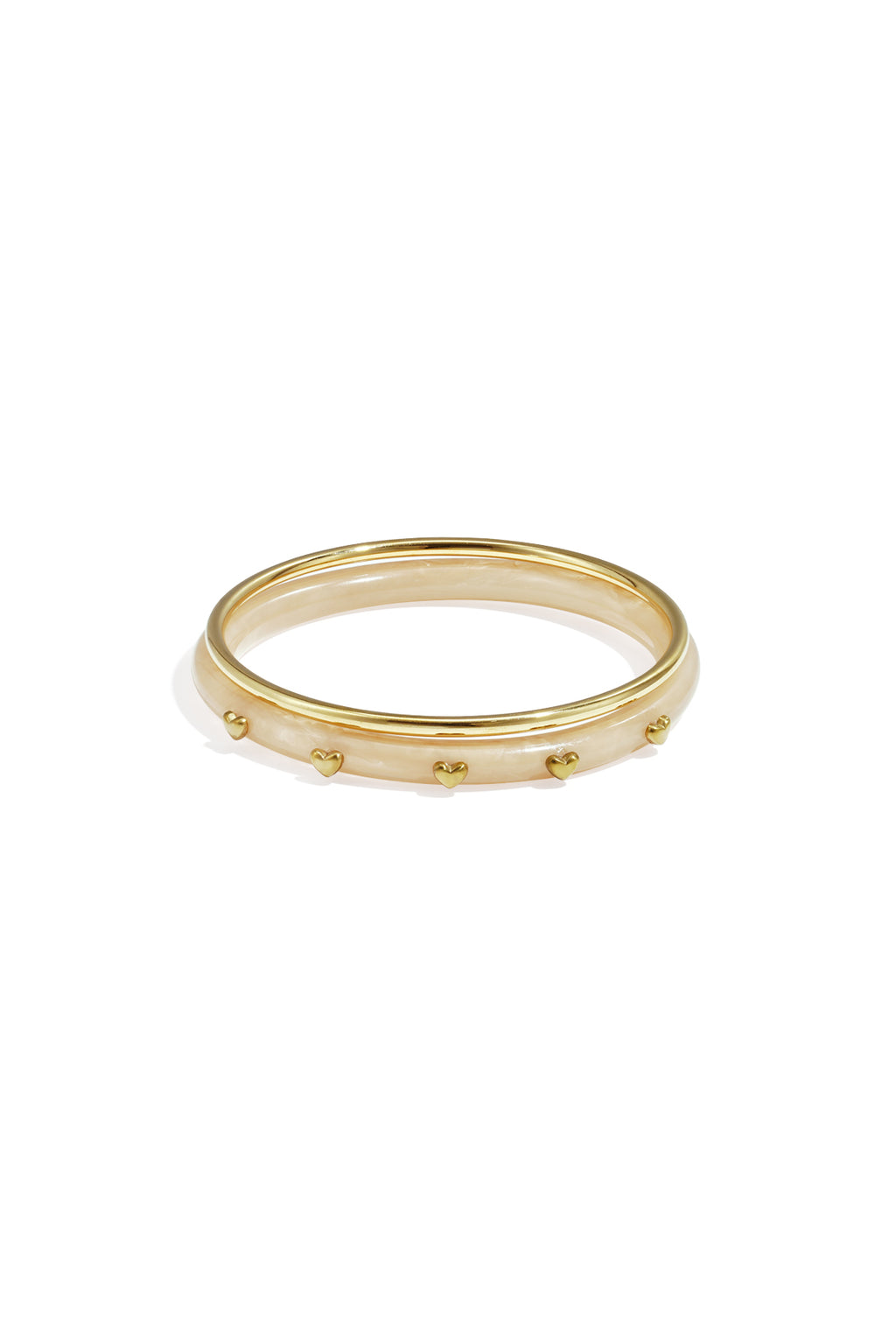 Bangle set with heart detail