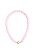 Beaded necklace with front closure - 12mm