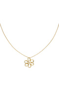 Stainless Steel Long Necklaces Flower Casual Daily Simple Series Women's jewelry